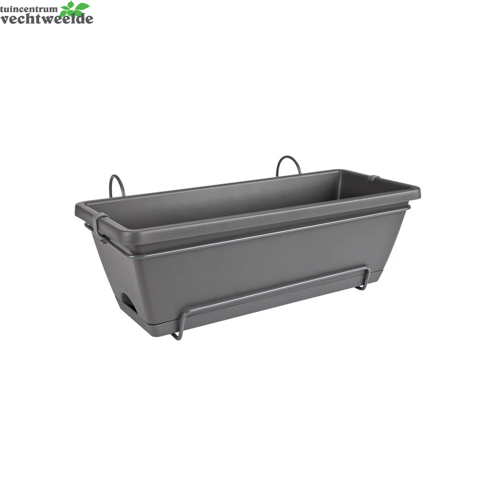 Elho Balkonbak Barcelona Alin1 D50 Antraciet 2 Elho Balkonbak Barcelona Alin1 D50 Antraciet - Afbeelding 2