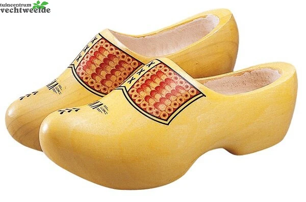 Houtenklomp Vv Geel 20cm 1 Houtenklomp Vv Geel 20cm