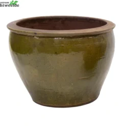 Planter Lily Glazuur D40h30 Groen