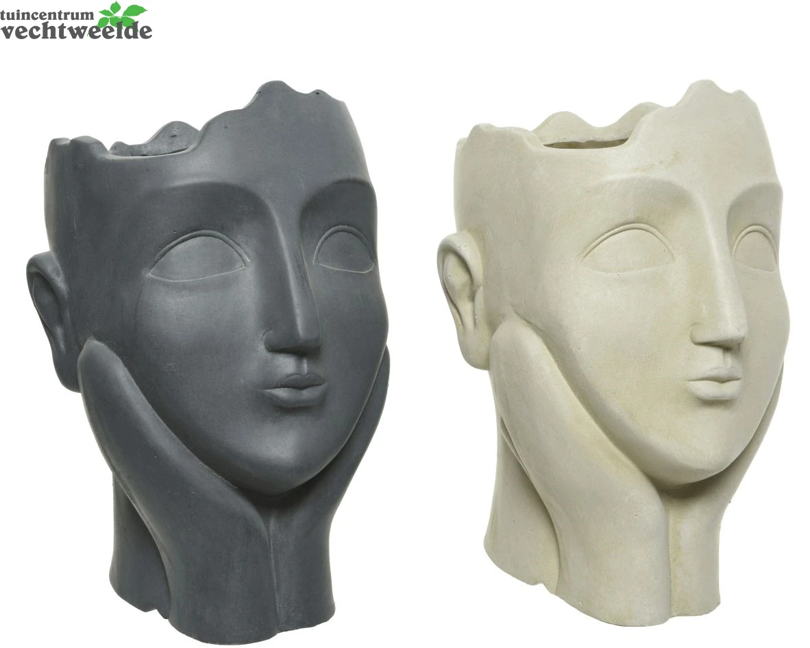 Decoris Pot Clay Fiber L27b21h34.5cm A2 2 Decoris Pot Clay Fiber L27b21h34.5cm A2 - Afbeelding 2