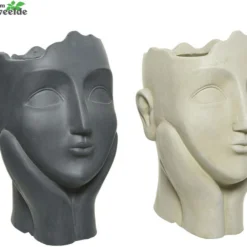 Decoris Pot Clay Fiber L27b21h34.5cm A2