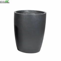 Pot Egg Hoog Cf D28h38cm Zwart