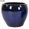 Pot Glazuur Buik D28h25cm Blauw