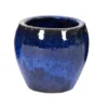 Pot Glazuur Buik D38h32cm Blauw