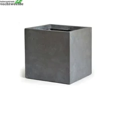 Pot Kubus Cf B44h38cm Auth Grijs