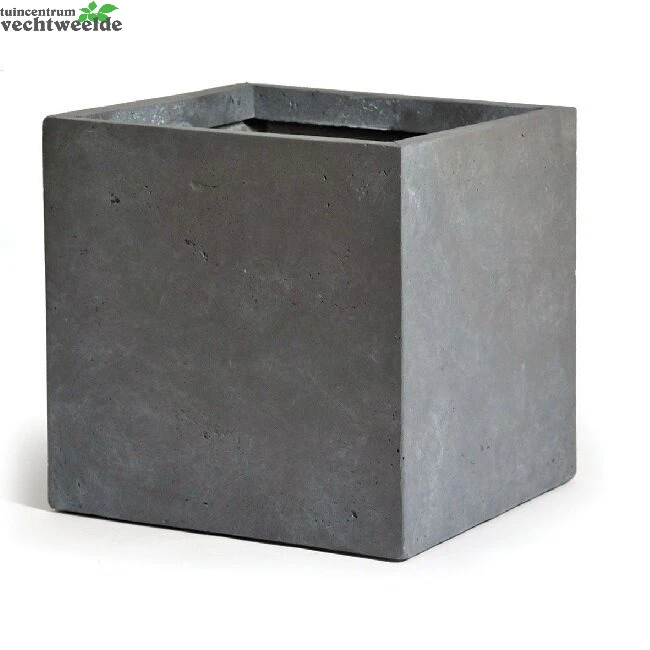 Pot Kubus Cf B65 - H53cm Auth Grijs 1 Pot Kubus Cf B65 - H53cm Auth Grijs