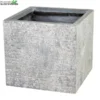 Pot Kubus Utah B35 - H32 Cm Grijs