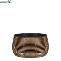 Schaal Cesena D36h20cm Lichtbruin