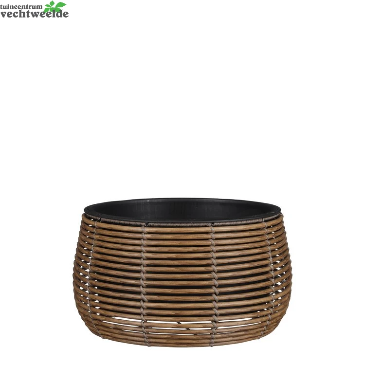 Schaal Cesena D36h20cm Lichtbruin 1 Schaal Cesena D36h20cm Lichtbruin