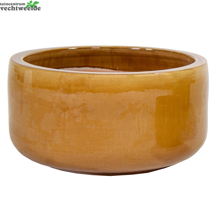 Schaal Glazuur D31h15cm Geel 1 Schaal Glazuur D31h15cm Geel