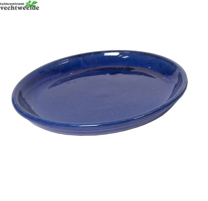 Schotel Glazed D35 - H4.5cm Blauw L 1 Schotel Glazed D35 - H4.5cm Blauw L