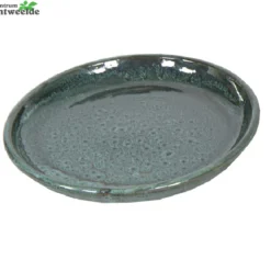 Schotel Glazuur D34h4cm Groen L